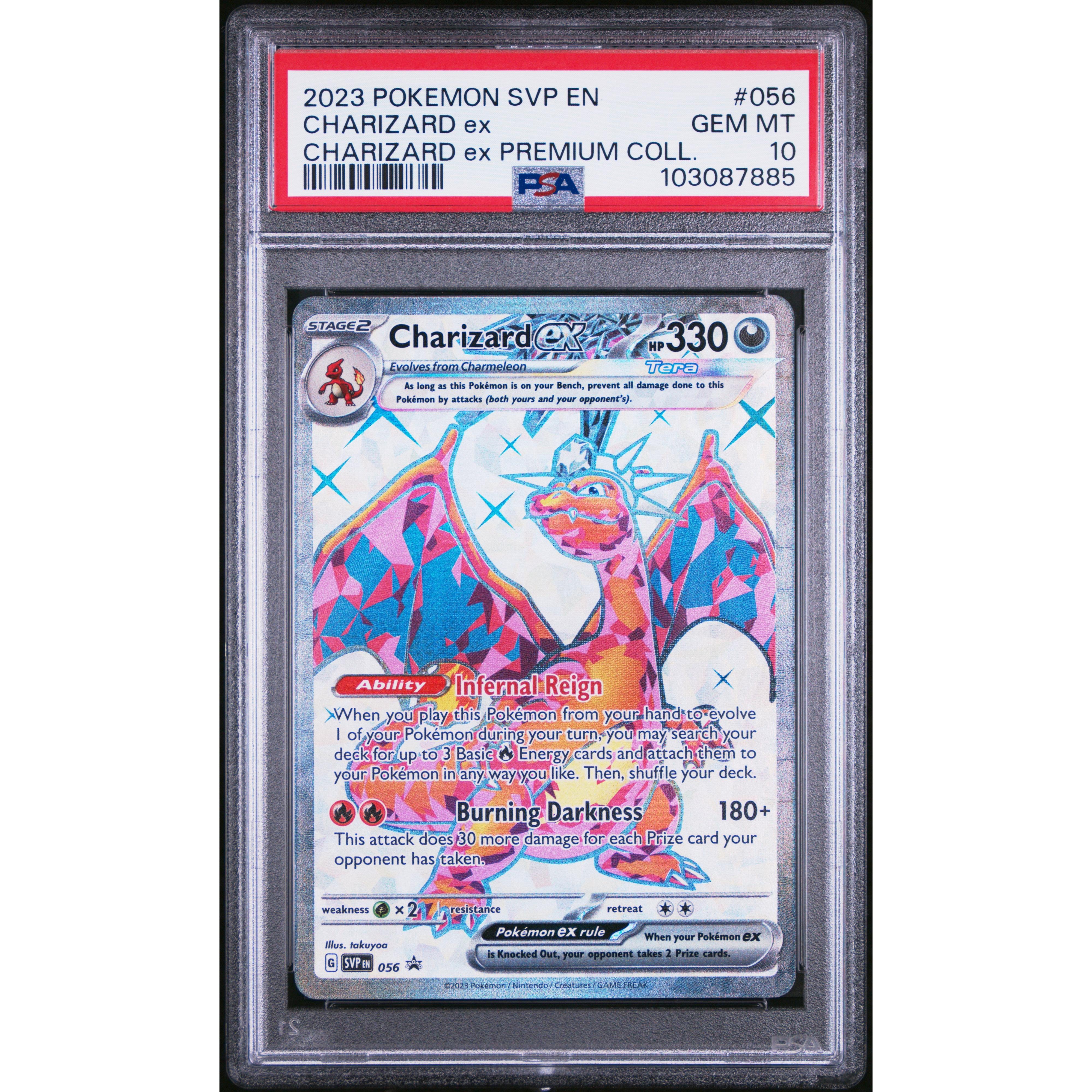 2030 Pokemon Scarlet Violet Promo Charizard EX SVP056 PSA 10 Graded Card - Rare Collectible for Trading Card Game Players & Pokemon Fans