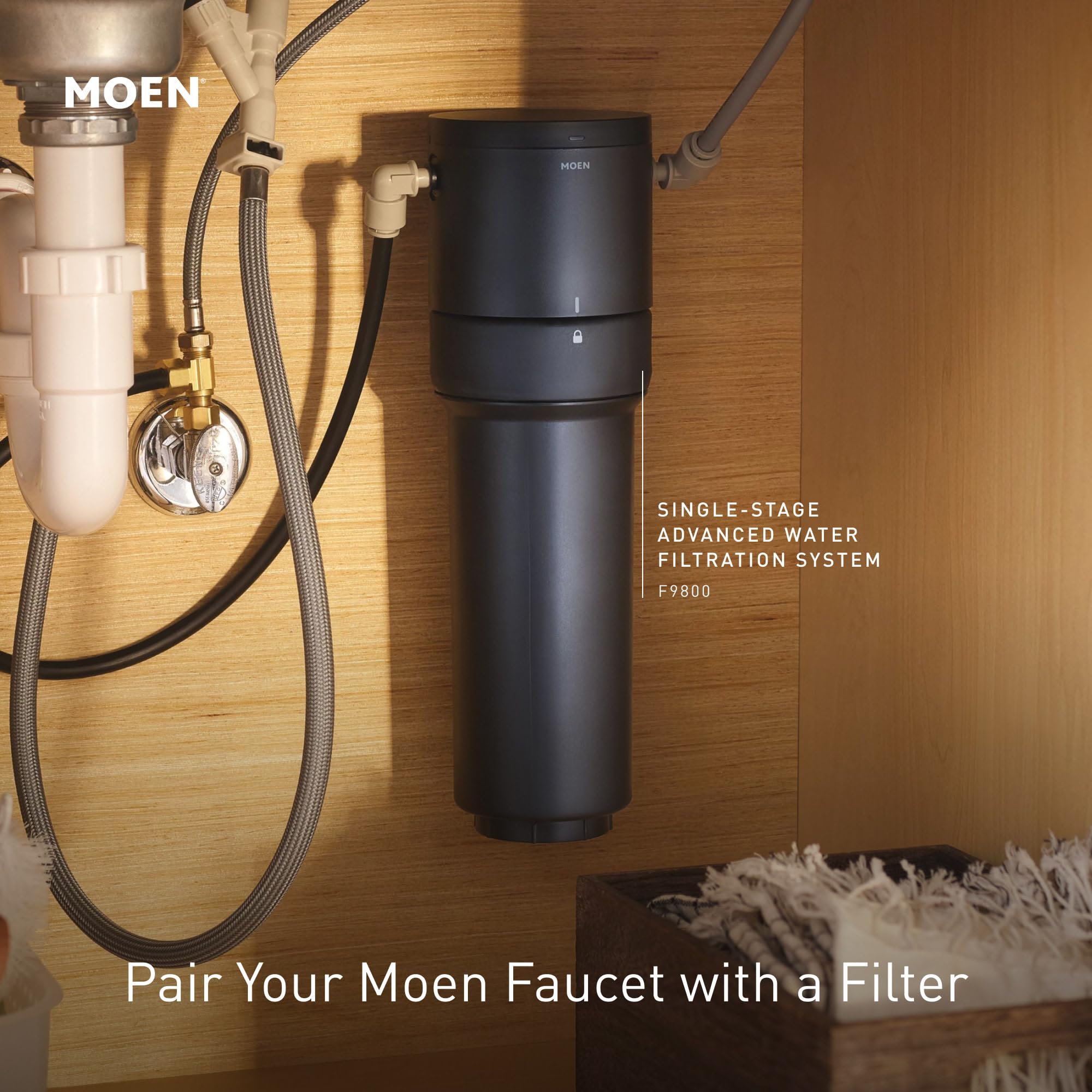 Moen S5510ORB Oil Rubbed Bronze Traditional Cold Water Kitchen Faucet with Optional Filtration System - Perfect for Home Bars, Coffee Stations & Beverage Prep Areas