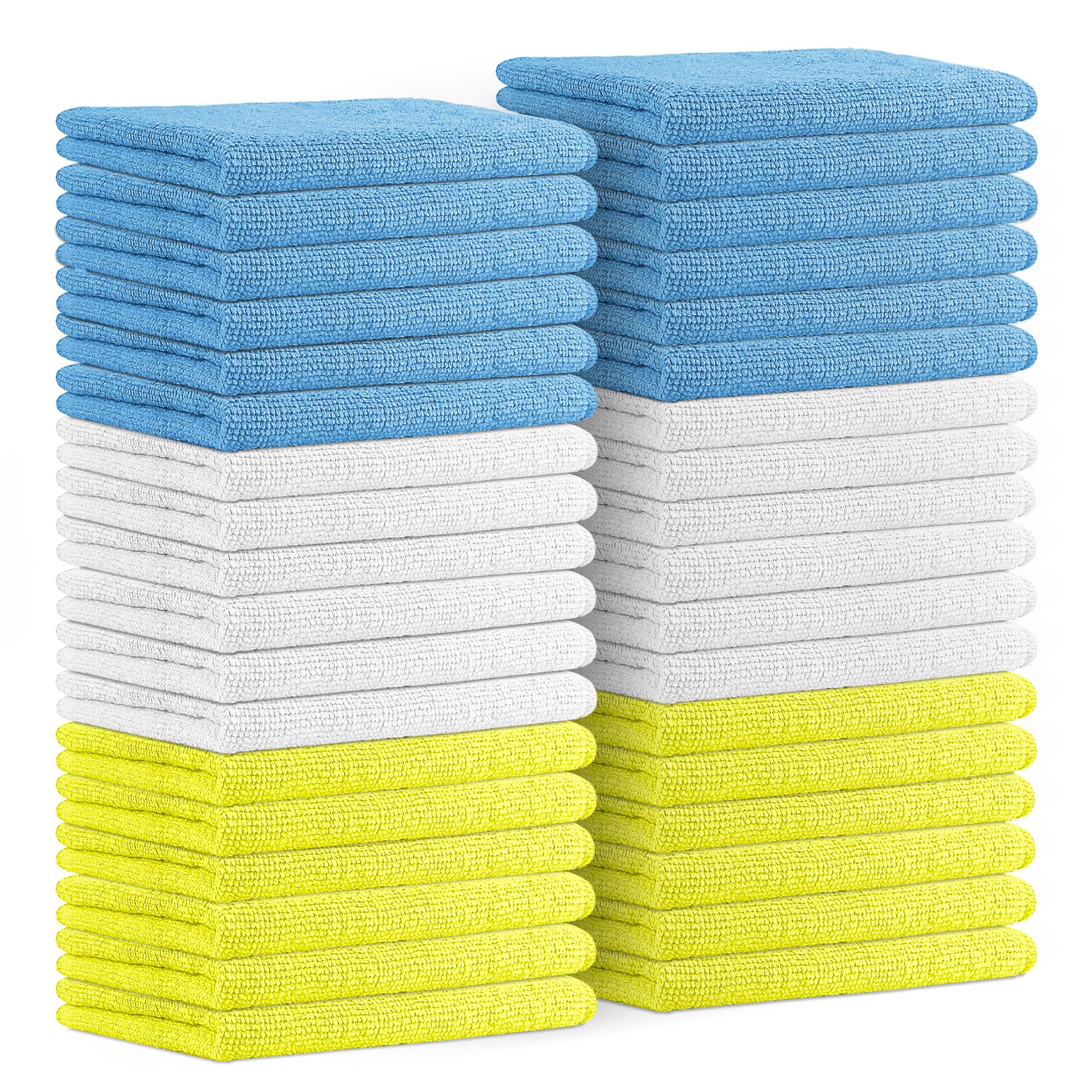 Premium Microfiber Cleaning Cloths - 36 Pack (16