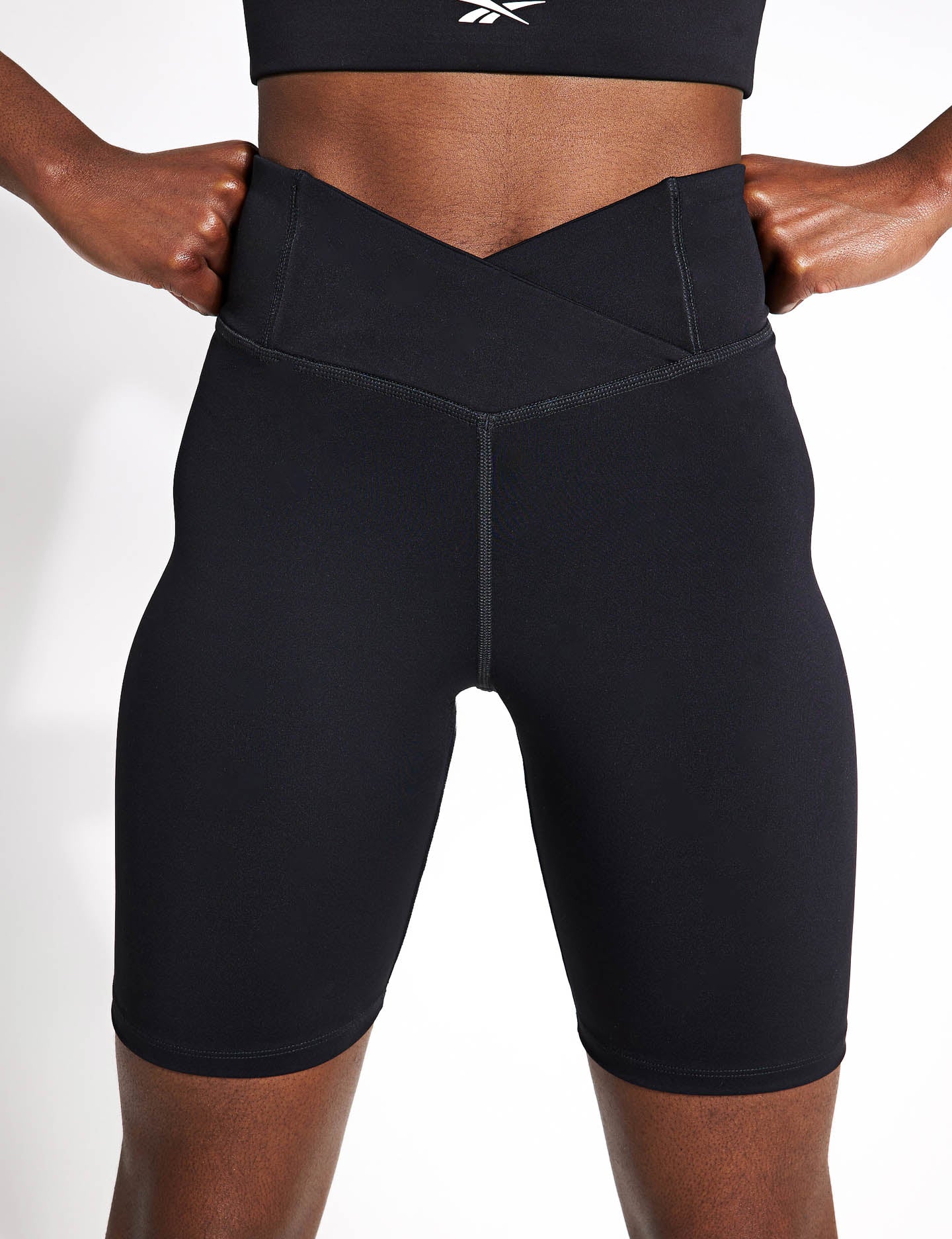 High Waist Workout Bike Shorts for Women - Night Black | Comfortable & Breathable for Cycling, Running, Yoga & Gym