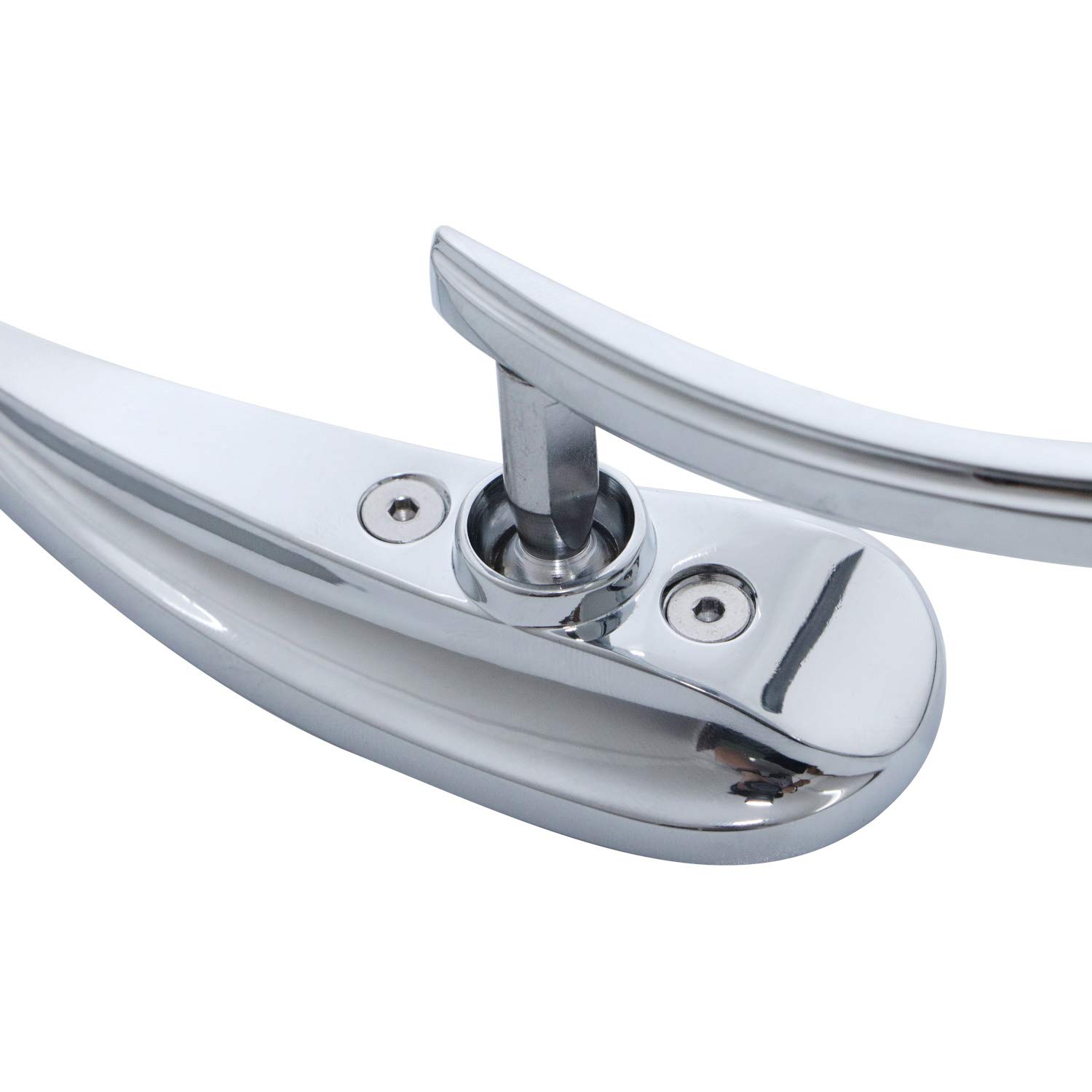Chrome Mini Teardrop Rearview Mirrors for Harley Sportster Dyna Softail Street Cruiser Chopper Motorcycles - Universal Fit for Enhanced Safety and Style While Riding