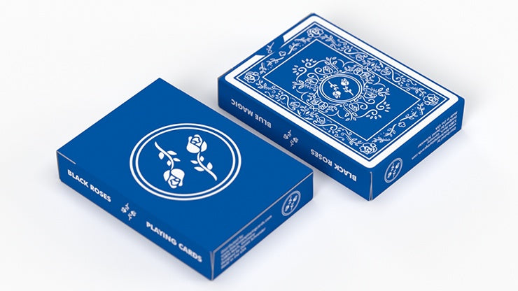 Premium Black Roses & Blue Magic Playing Cards - Elegant Design for Poker, Magic Tricks & Cardistry - Perfect for Game Nights, Performances & Collectors