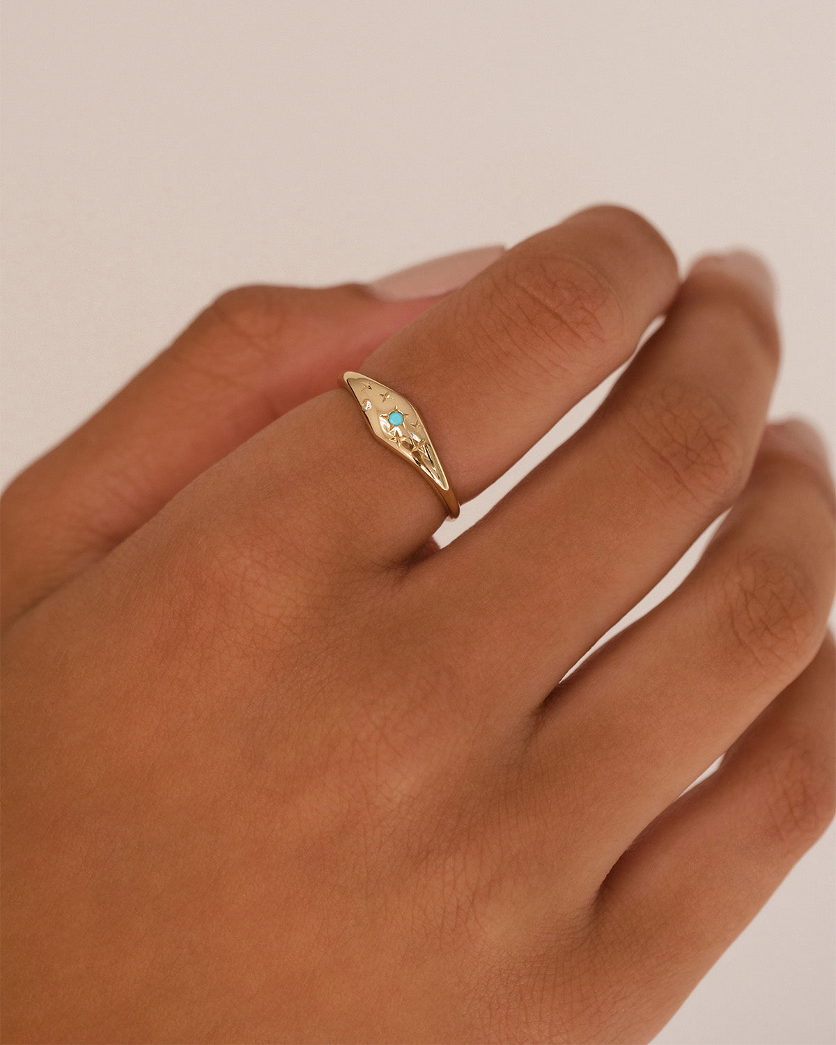 14K Solid Gold Lucky Starry Night Zodiac Diamond Ring for Sagittarius - Perfect for Birthdays, Anniversaries & Astrology Gifts