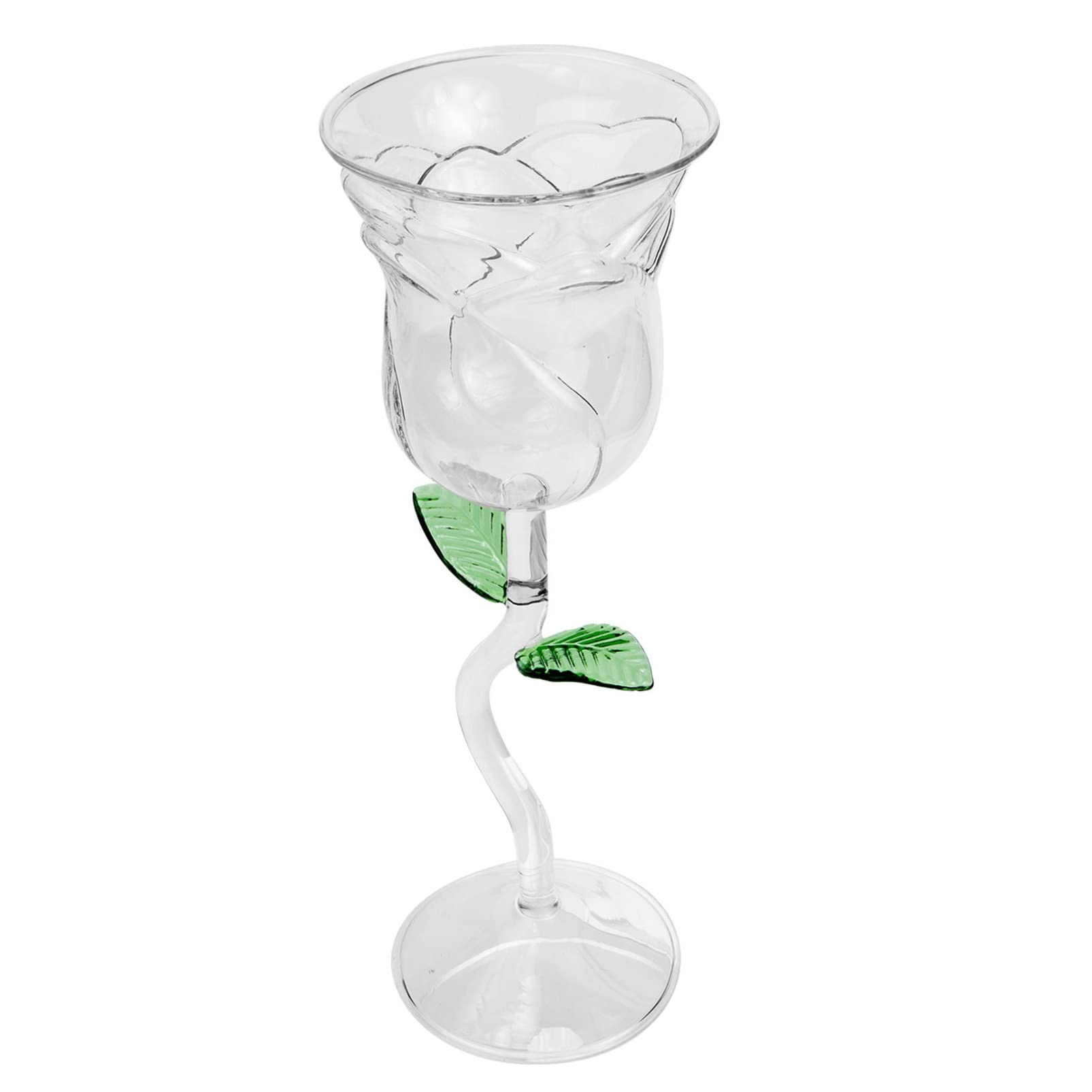 Elegant Rose Wine Glass Set - 6-Piece Floral Red Wine Goblets for Cocktails, Champagne & Party Beverages - Perfect for Weddings, Anniversaries & Romantic Dinners