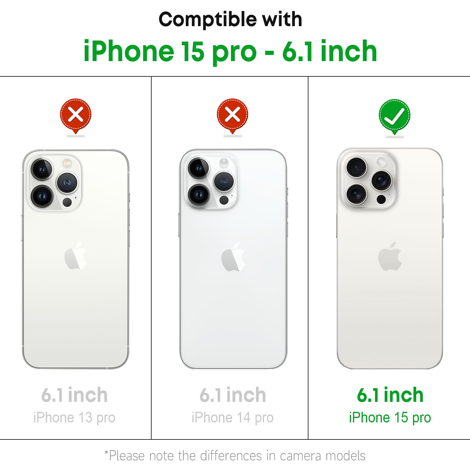 Shockproof Clear iPhone 15 Pro Case with Adjustable Crossbody Strap - Transparent PC Lanyard Phone Cover for Women, Summer Fashion Accessory (Perfect for Outdoor Activities, Travel & Daily Use)