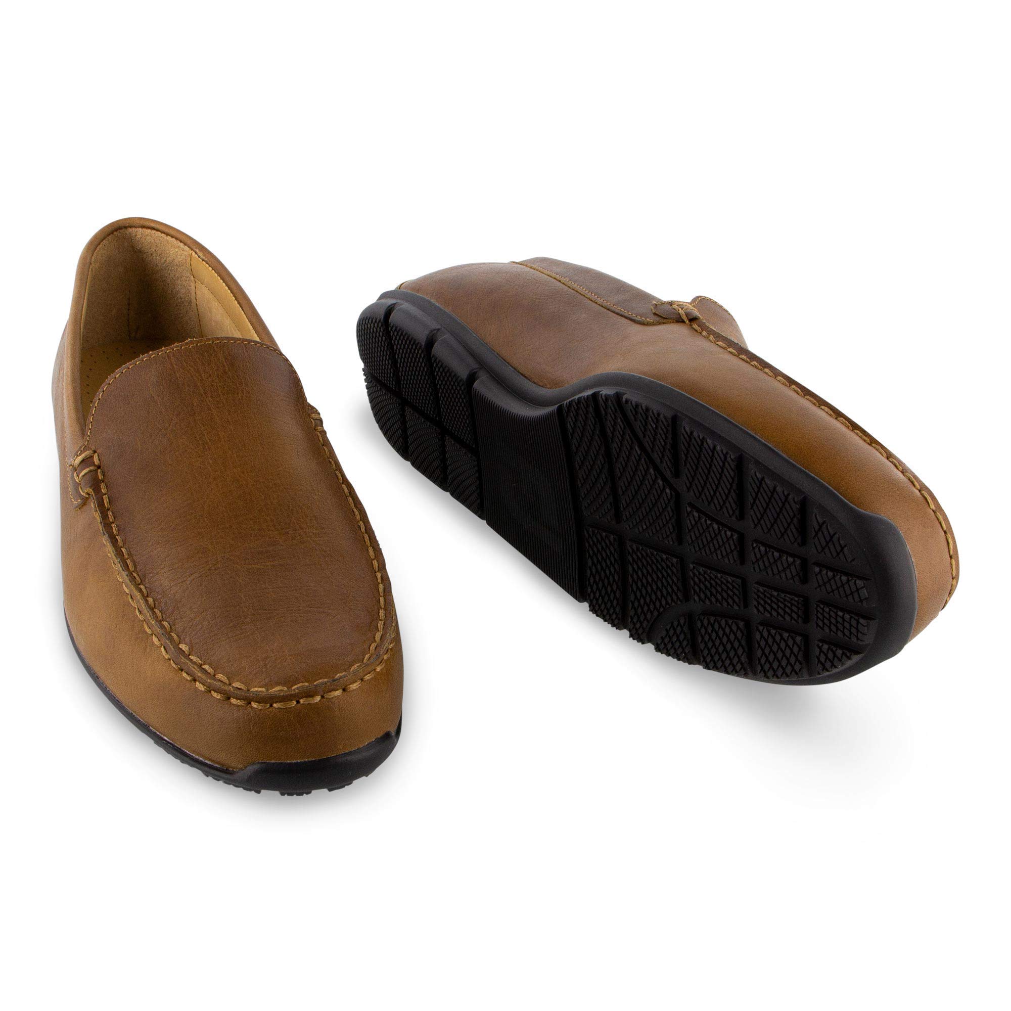 FootJoy Men's Club Casuals Loafer - Comfortable Golf & Casual Shoes for Men | Waterproof Leather Golf Shoes with Arch Support | Perfect for Golf Course, Office, Travel & Everyday Wear