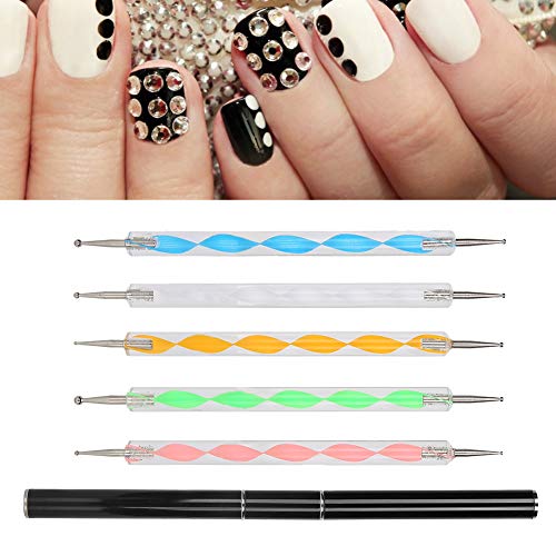 Nail Dotting Pen Set - Double-End UV Gel Painting Pen for Nail Art & Manicure | Professional Dotting Tools for DIY Nail Designs at Home or Salon