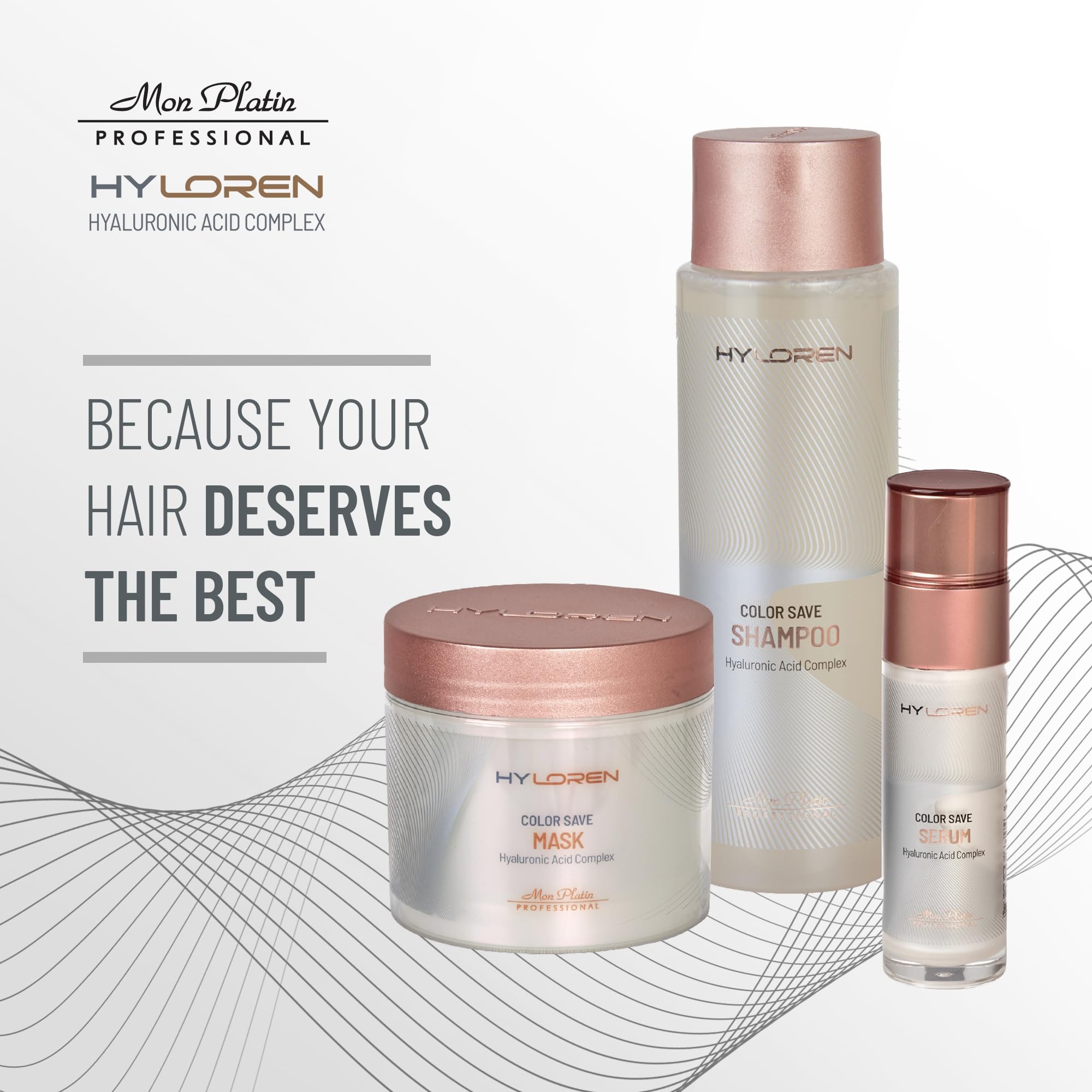 Mon Platin Professional HY LOREN Sulfate-Free Conditioner 500ml - Hydrating & Repairing Hair Treatment for Men & Women - Perfect for Damaged, Dry & Color-Treated Hair at Home or Salon