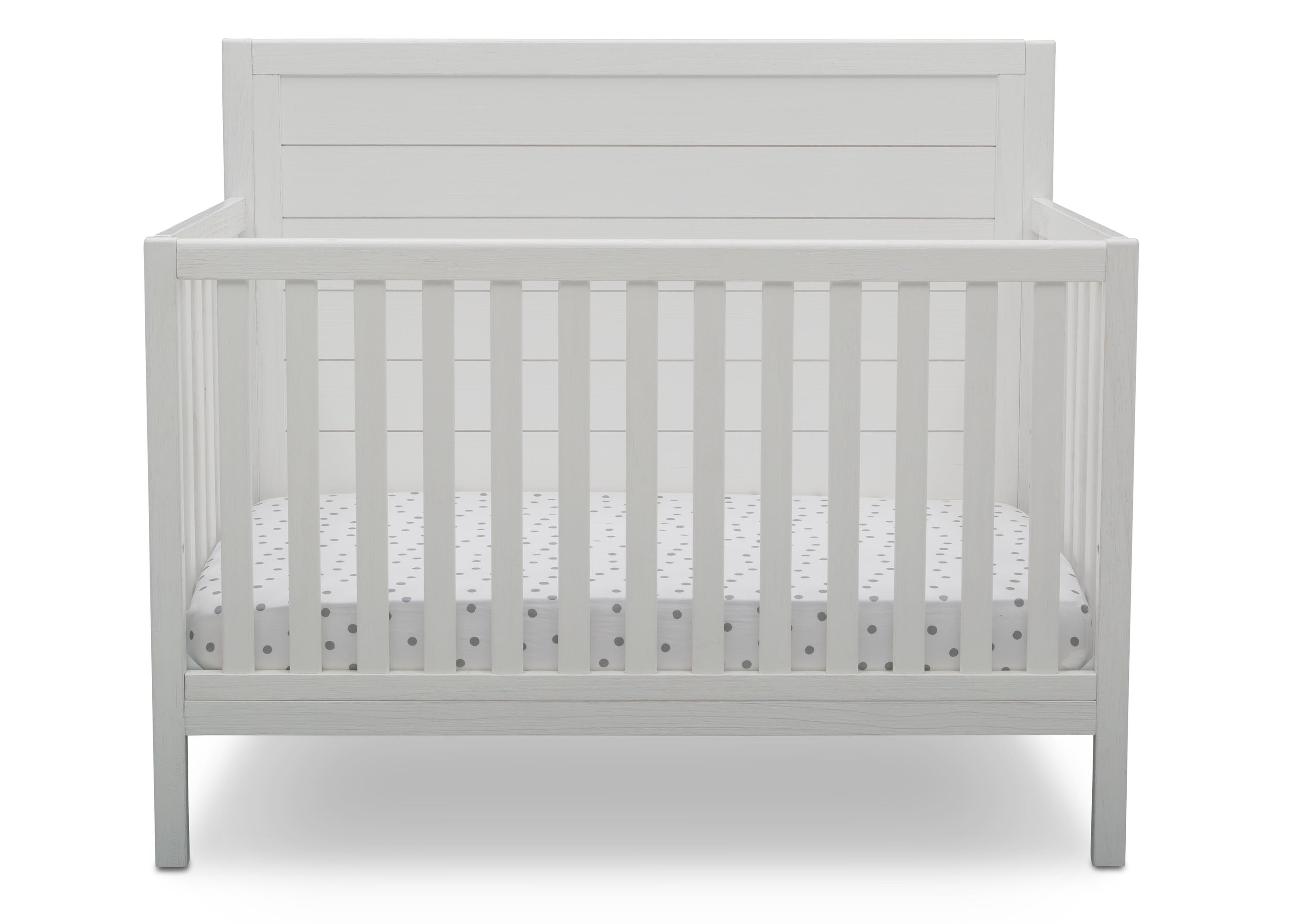 Cambridge 4-in-1 Convertible Baby Crib - Toddler Bed & Daybed with Mattress - Nursery Furniture for Boys & Girls - Perfect for Bedrooms, Daycare & Guest Rooms