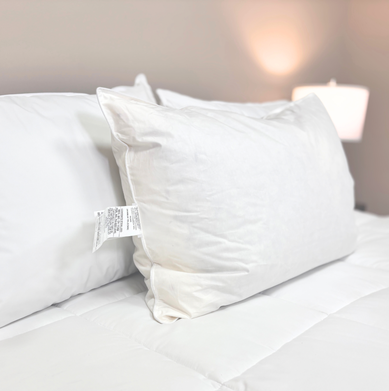 Premium Downlite Down Halo Pillow - Ultra Soft Hypoallergenic Luxury Bed Pillow for Side, Back & Stomach Sleepers - Perfect for Home, Hotel & Travel Use