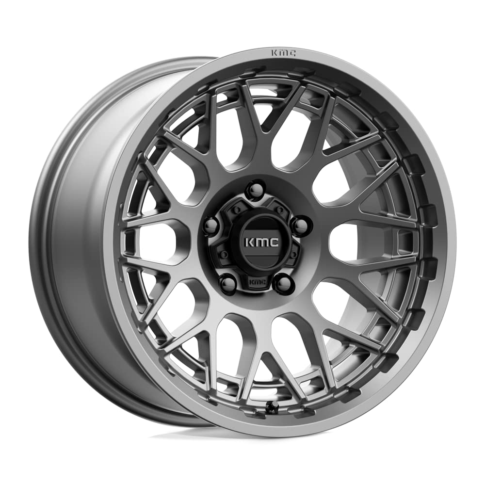 KMC KM722 17x8.5 6x5.5 Anthracite Wheels - 00mm Offset | Premium Aftermarket Rims for Trucks, Jeeps & Off-Road Vehicles | Durable Alloy Wheels for Adventure & Daily Driving