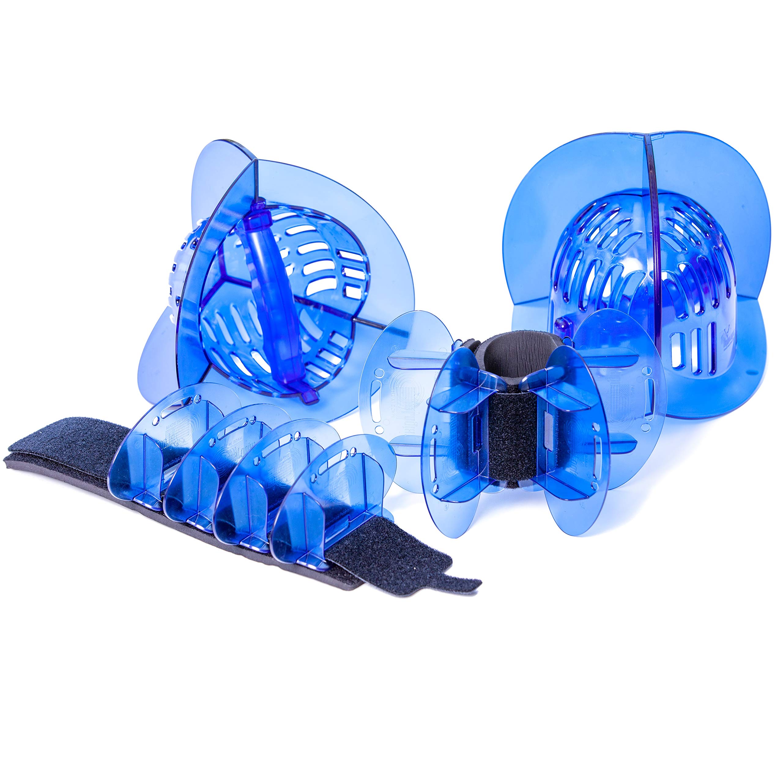 Hydrorevolution Ultimate Pool Exercise Bundle - High Resistance Water Weights for Aquatic Fitness | Water Exercise Equipment Set with Aqualogix Blue Bells, Swim Fins & Aquastrength Barbell | Includes Quick Start Guide | Perfect for Water Aerobics, Physical Therapy & Low-Impact Workouts