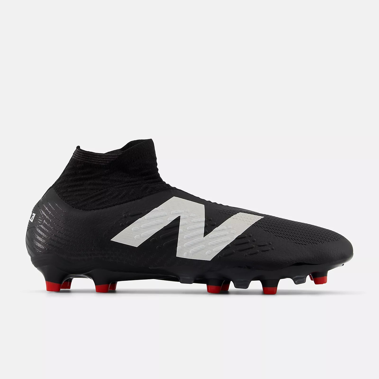 New Balance Tekela v4+ Pro FG Soccer Cleats - Black/White/True Red - Lightweight Football Boots for Firm Ground - Perfect for Professional Matches & Training Sessions