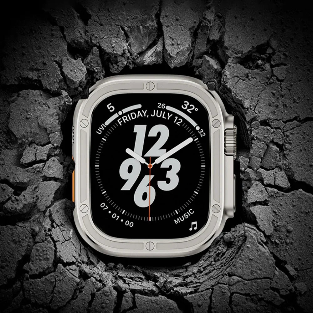 Premium 316L Stainless Steel Protection Ring for Ultra 49mm Smartwatch - Durable Scratch-Resistant Band for Workouts, Outdoor Activities & Daily Wear