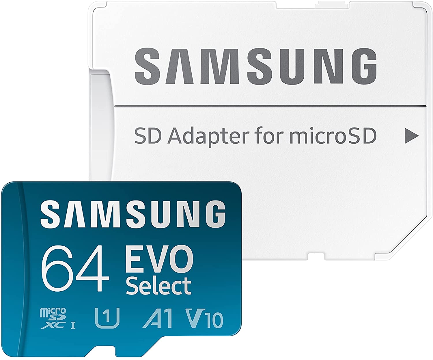 Samsung 64GB MicroSDXC U1 Memory Card with 130MB/s Speed - Perfect for Smartphones, Tablets, Action Cameras & Gaming Consoles