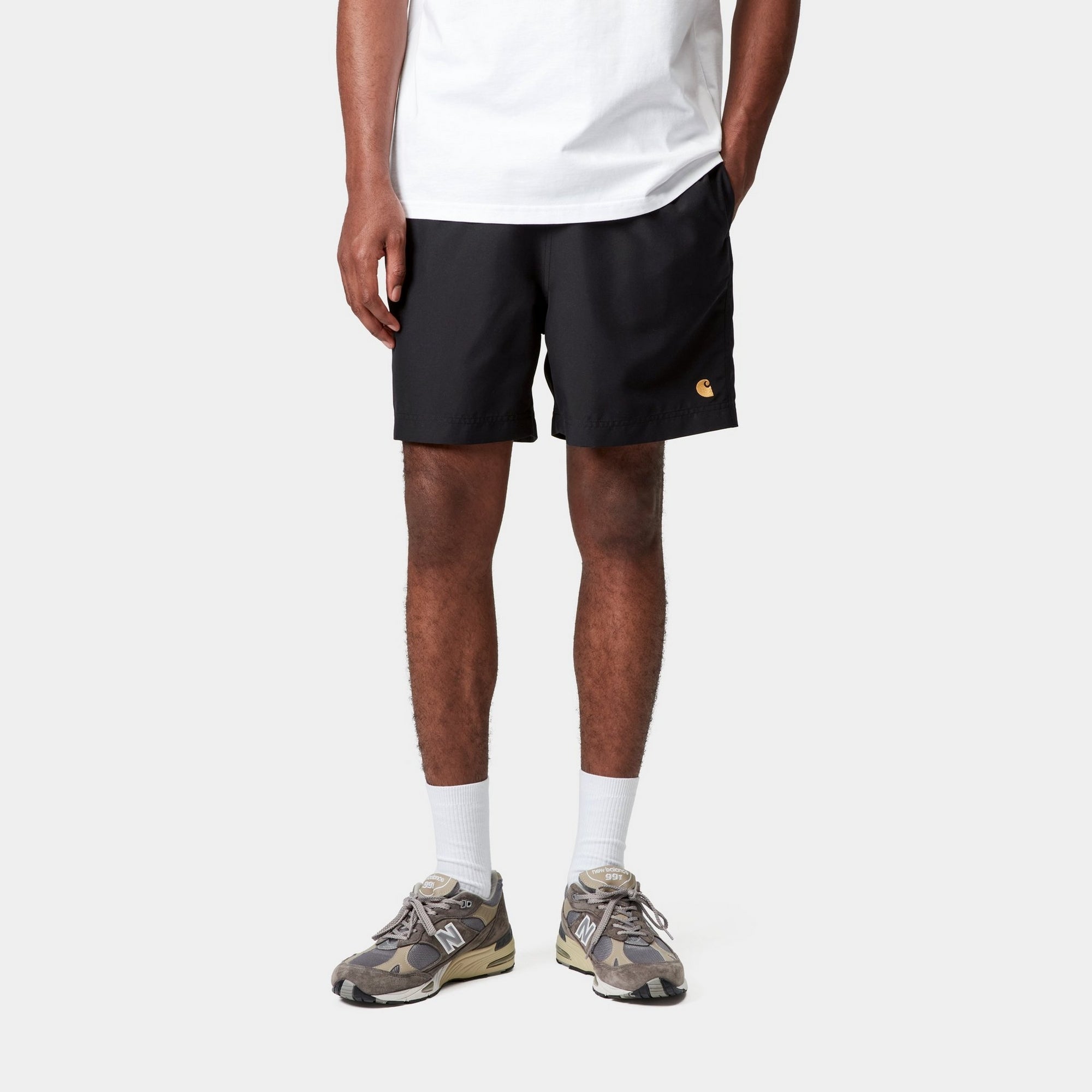 **Men's Quick-Dry Swim Trunks - Black | Comfortable & Stylish Beach Shorts for Swimming, Surfing & Summer Vacations**