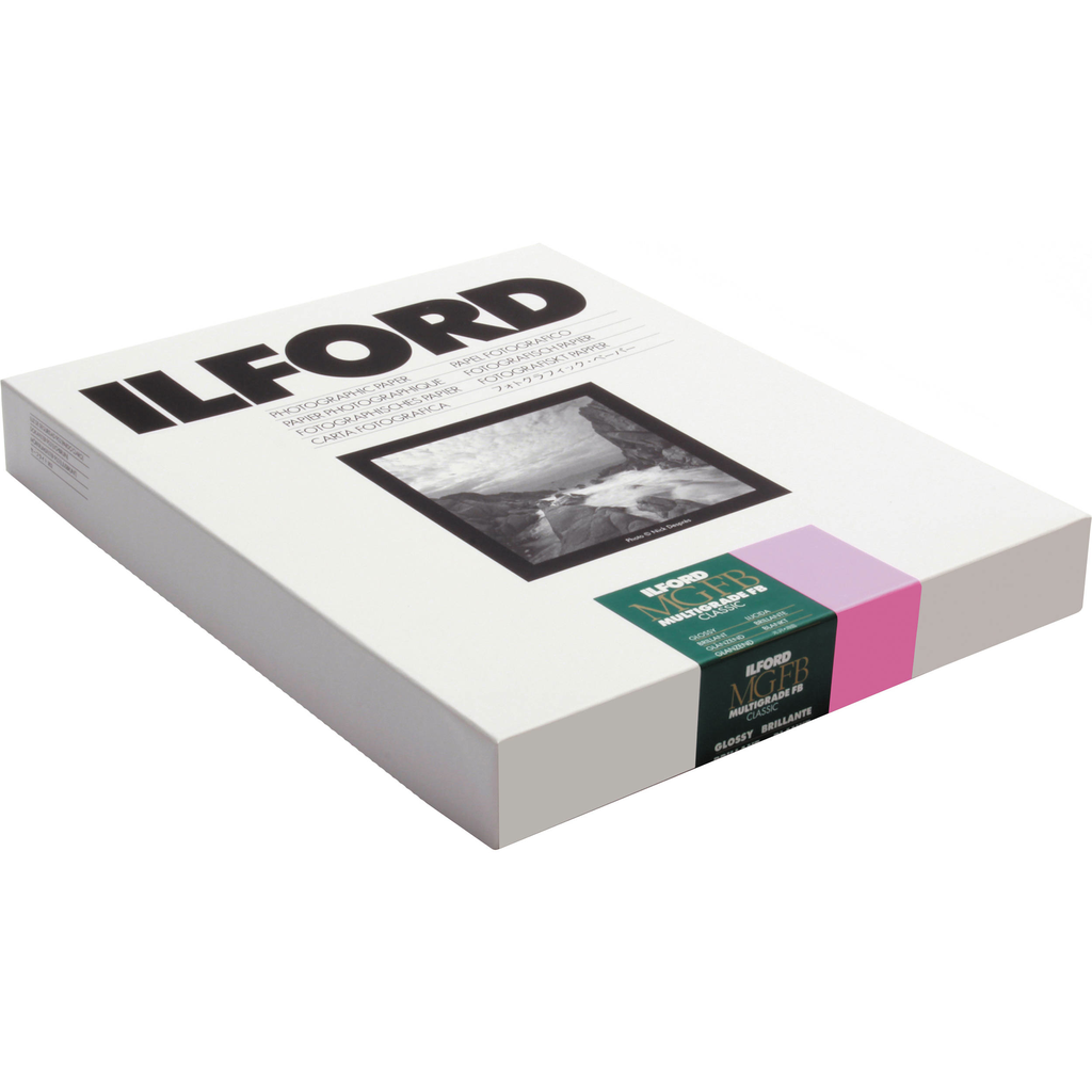 Ilford Multigrade IV FB Fiber Photo Paper 11x14 (50 Sheets) - Premium Black & White Darkroom Printing for Fine Art Photography and Professional Portraits