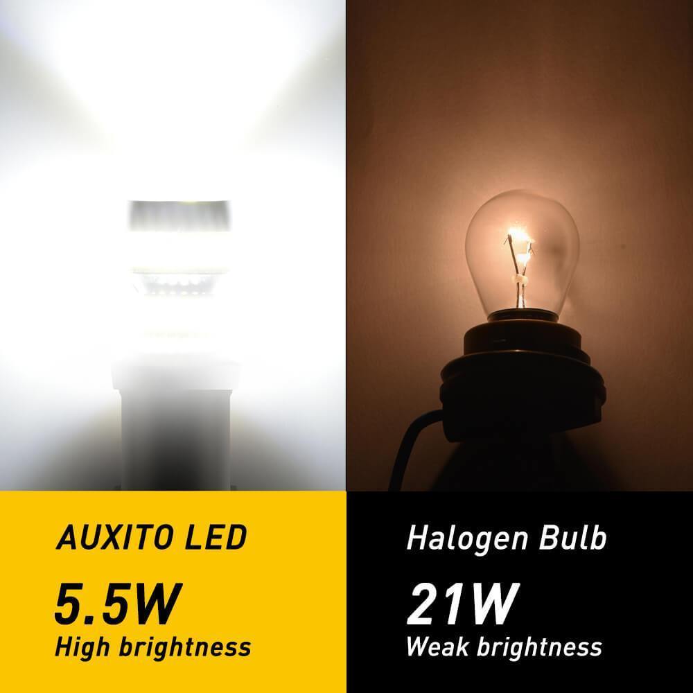 1156 LED Bulb with Projector Lens - BA15S/P21W/7506 Backup Reverse Light Bulb - 2600LM 6000K White - Perfect for Car, Truck, SUV, Boat & RV Reverse Lights