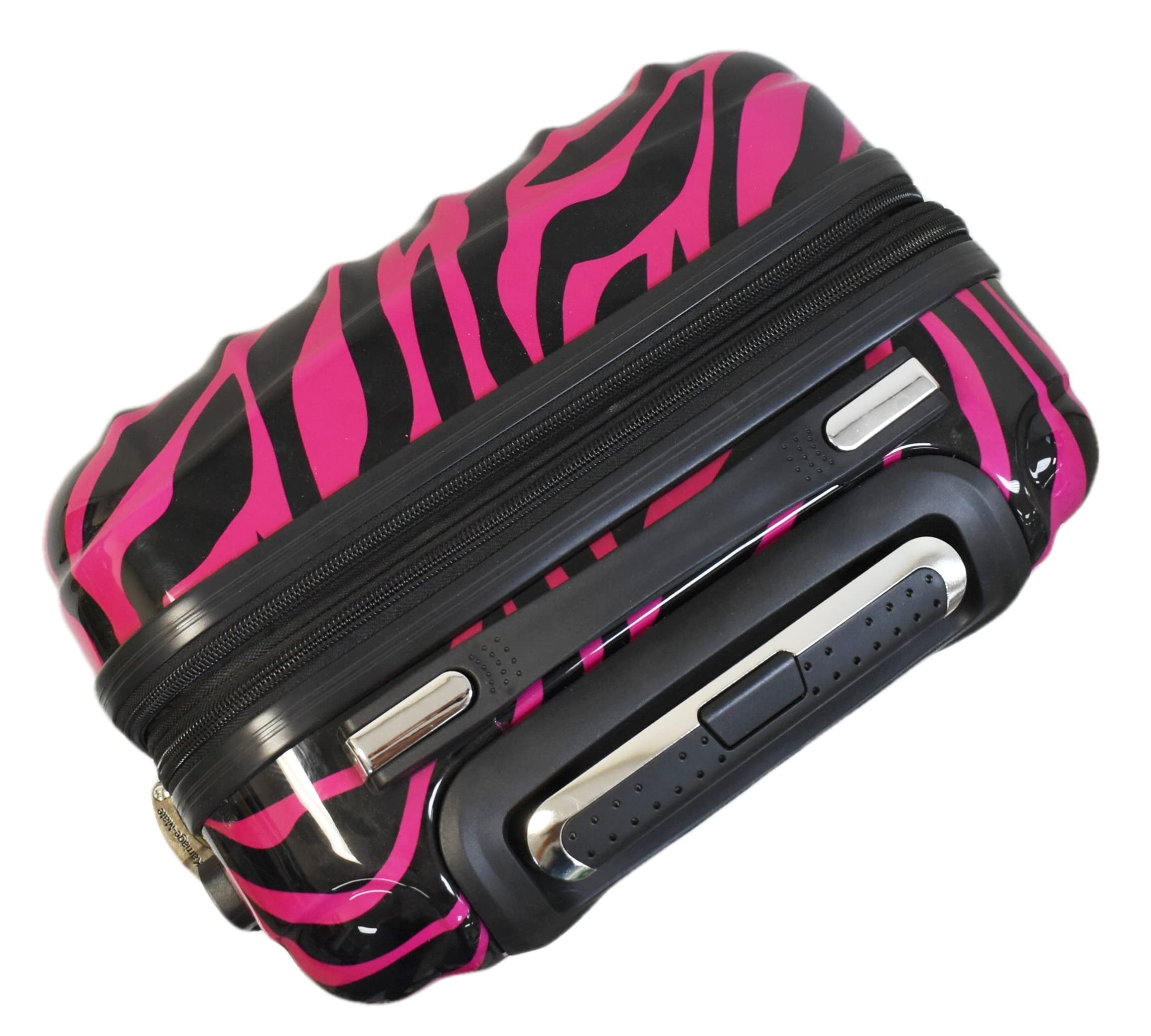 Expandable Hardside Spinner Luggage with TSA Lock - Lightweight Durable Suitcase for Travel, Business Trips & Vacations (Zebra Print)