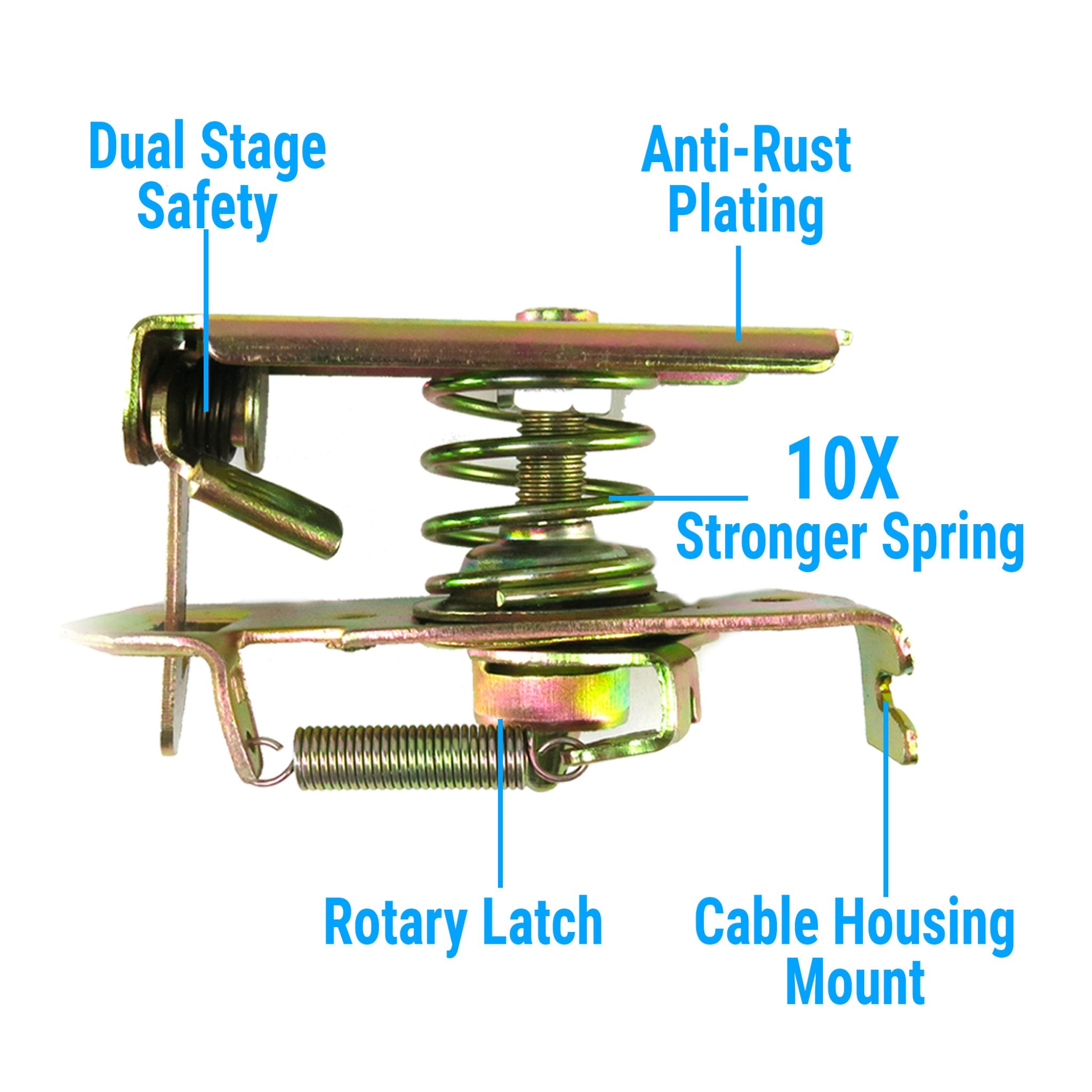 1901-1907 Oldsmobile Model B Heavy Duty Slimline Bear Claw Trunk & Hood Latch Upgrade Kit - Durable Replacement for Classic Car Restoration & Show Vehicle Enhancement