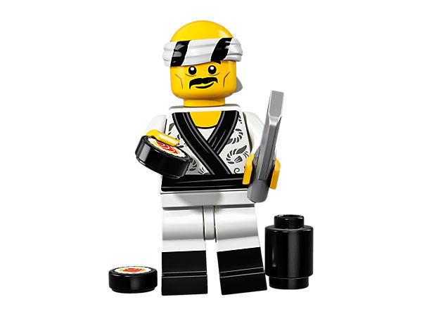 LEGO NINJAGO Movie Sushi Chef Minifigure - Authentic Collectible Toy for Kids & Adults - Perfect for Display, Play & Ninja-Themed Collections