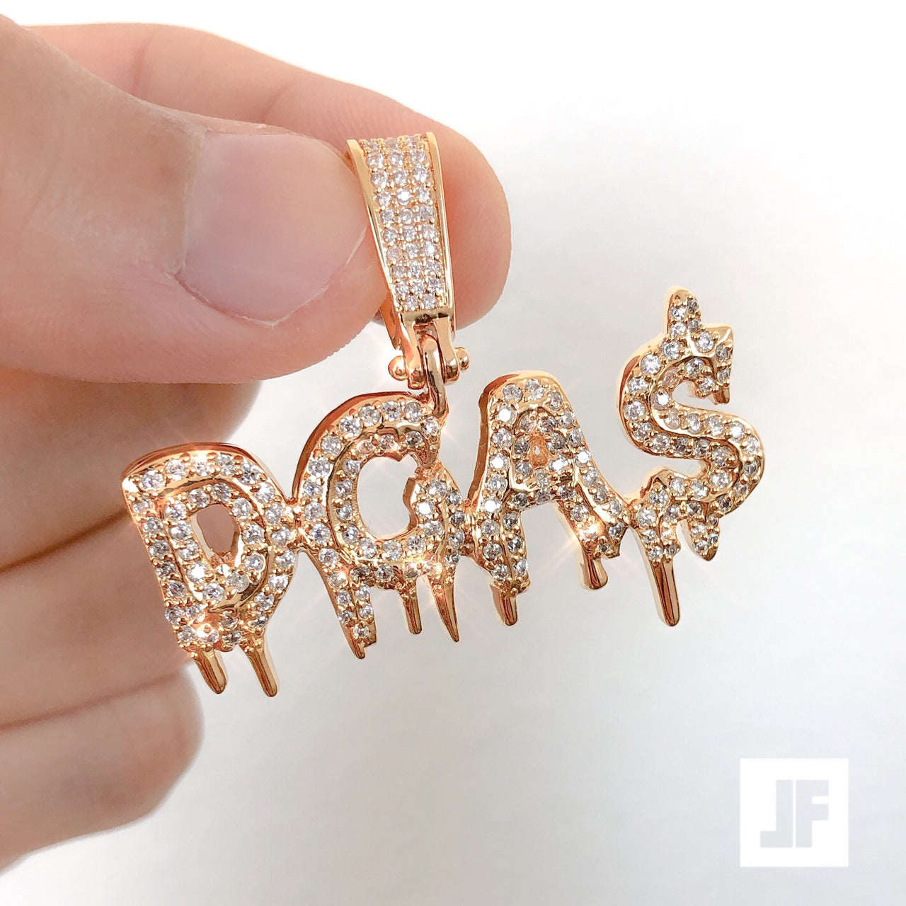 Custom Iced Out Letter Pendant Necklace - Personalized Dripping Gold & Diamond Hip Hop Jewelry for Men & Women - Perfect for Gifts, Parties & Rap Fashion