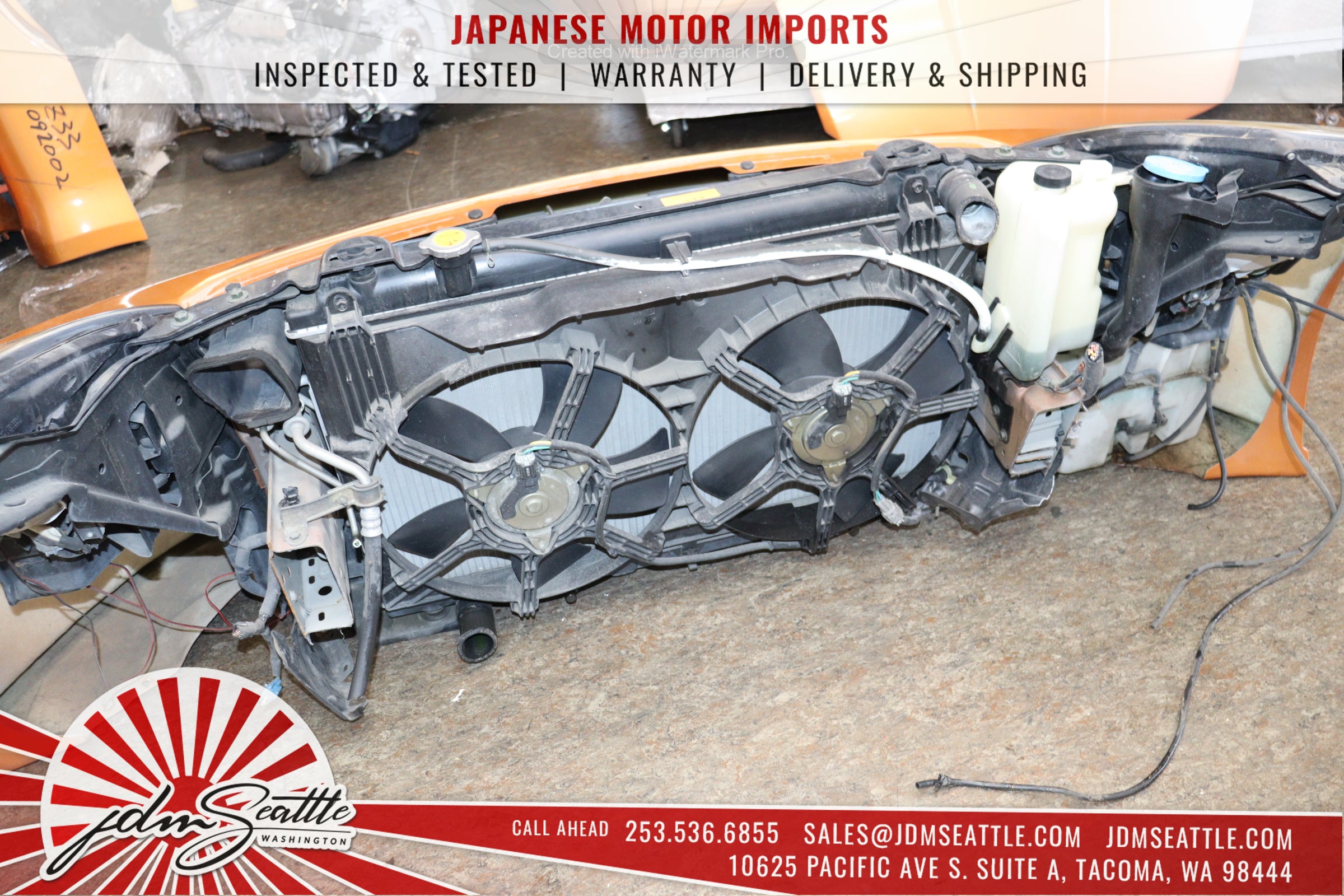 JDM 03-05 Nissan 350Z/Z33 Orange Complete Front End Conversion Body Kit - Upgrade Your Ride for Street Racing & Car Shows