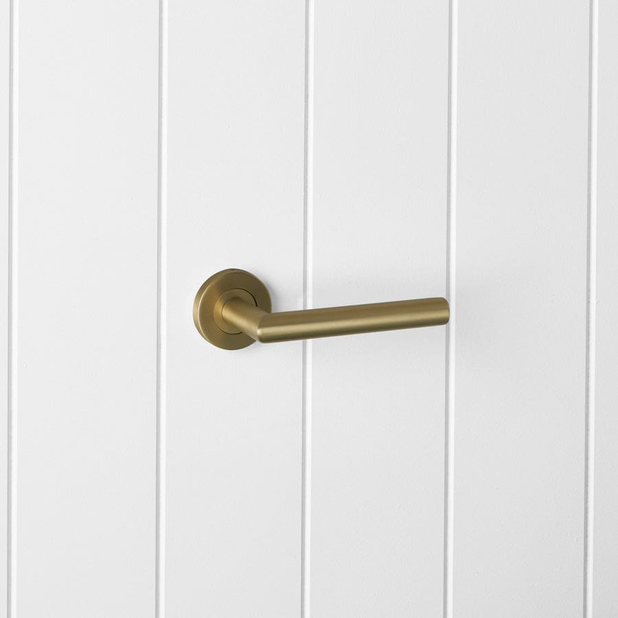 Sydney Brushed Brass Door Handle - Elegant & Durable Hardware for Modern Homes, Bedrooms & Offices