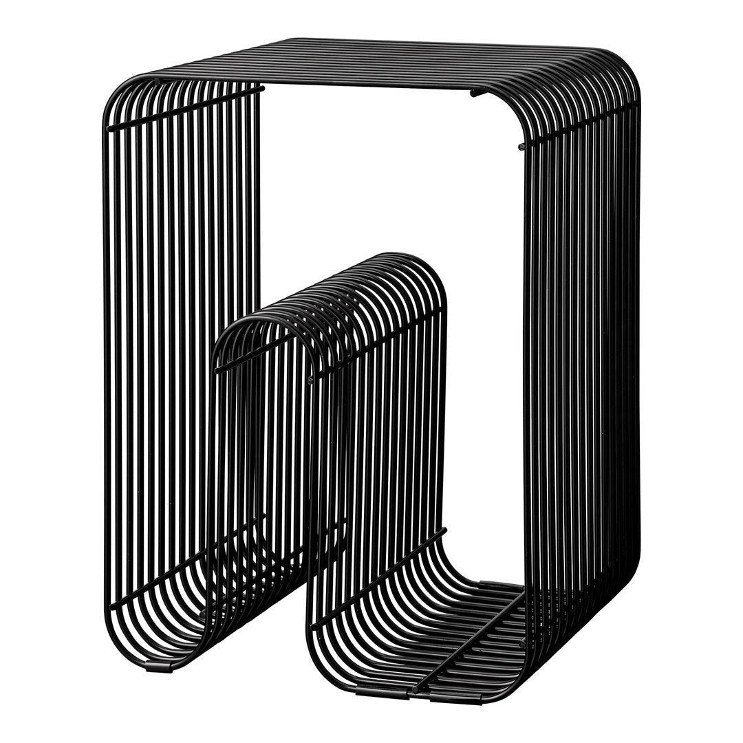 AYTM Curva Stool - Modern Minimalist Bar Stool with Metal Frame & Upholstered Seat - Perfect for Kitchen Islands, Breakfast Bars & Home Decor