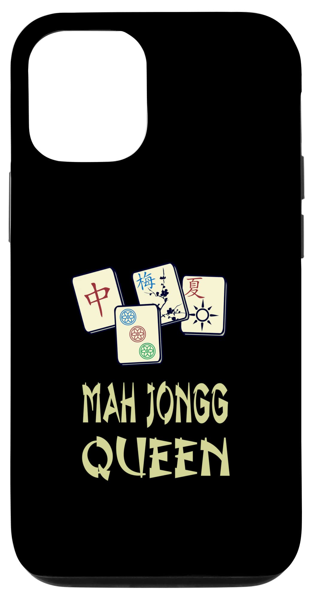 iPhone 12/12 Pro Cute Mahjong Tile Phone Case - Stylish Chinese Jewish Game Design for Protection & Fashion | Perfect for Game Nights, Travel & Cultural Enthusiasts