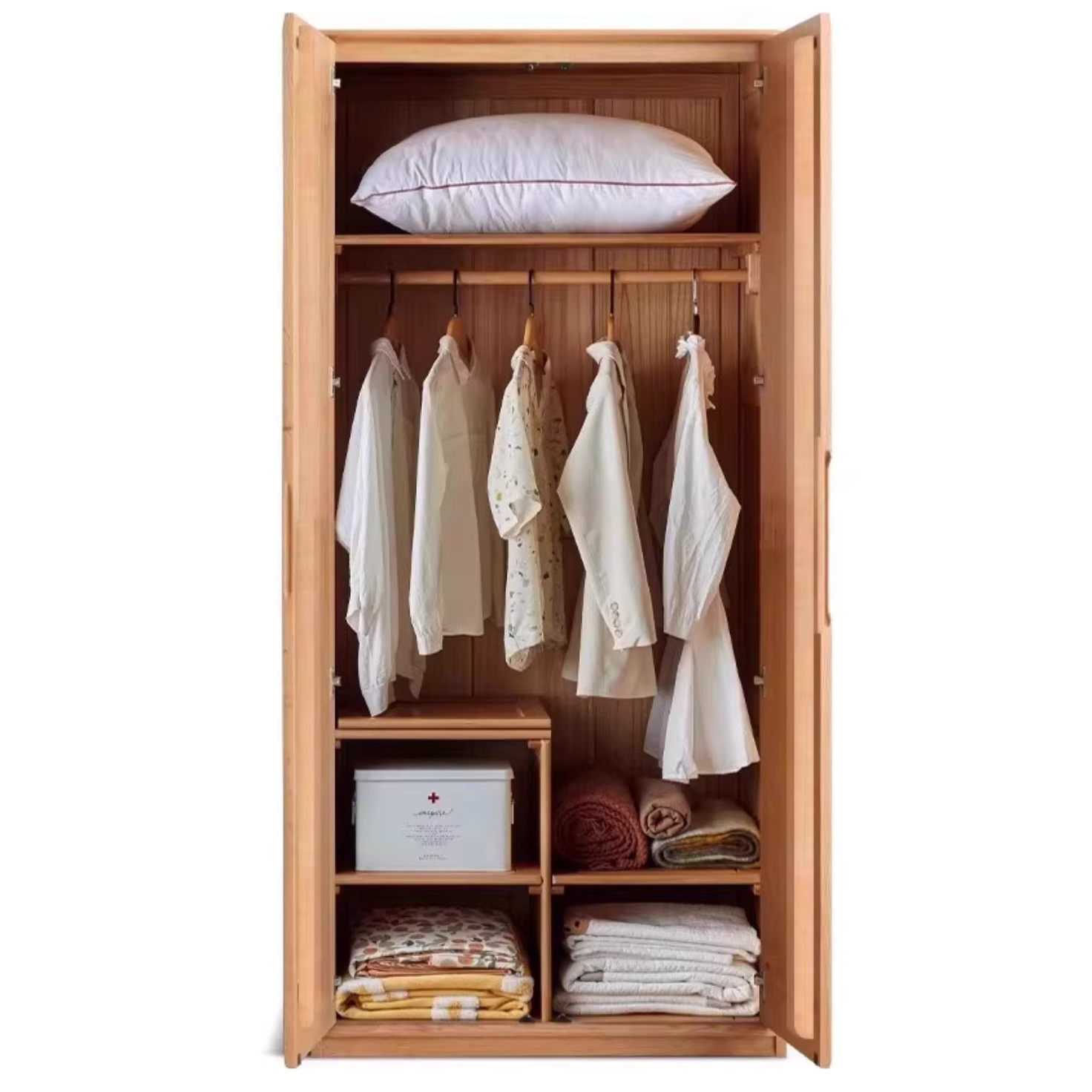 out of stock 35.4x22.4x78.7 inch / 90x57x200сm / Natural Wood Color / D style Wardrobe