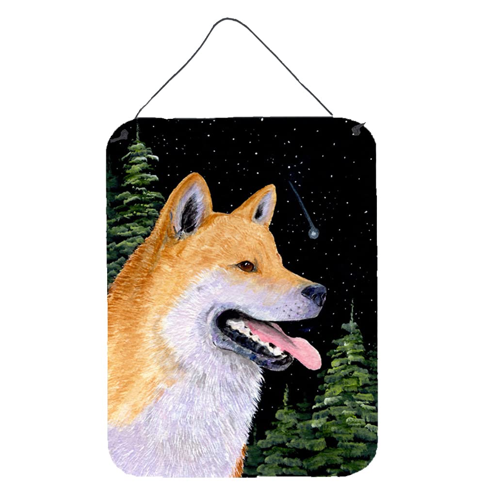 Premium Shiba Inu Metal Wall Art - 12x16 Inch Aluminum Sign for Kitchen, Bar, Bathroom & Front Door Decor | Durable Multicolor Hanging Plaque | Perfect for Pet Lovers & Japanese Dog Theme Home Decoration