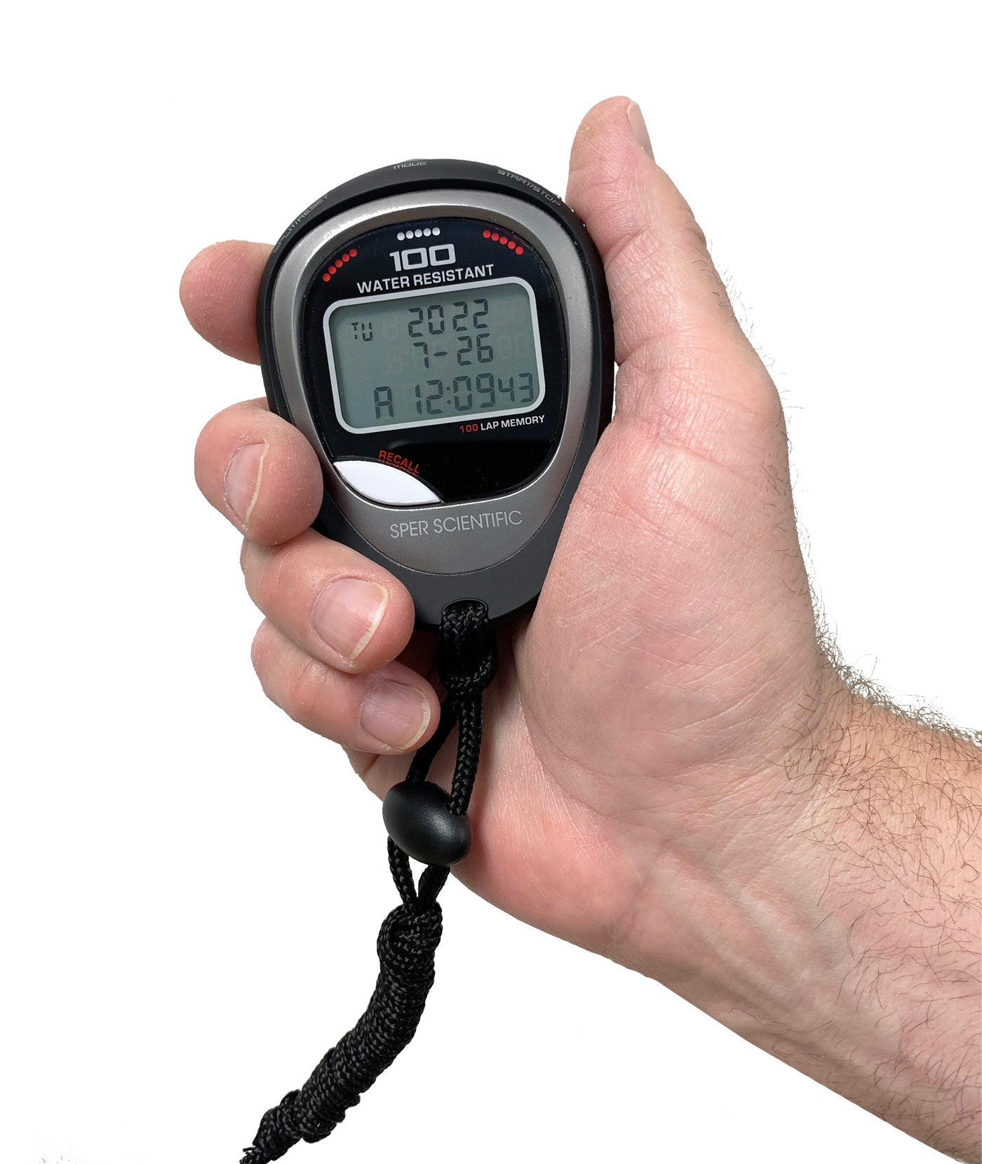 100 Memory Waterproof Shockproof Stopwatch - Sports, Swimming, Running, Training, Gym, Outdoor Activities
