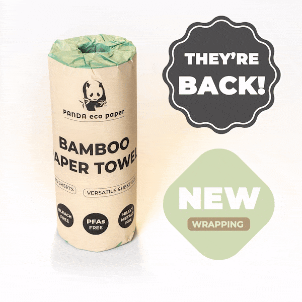 Eco-Friendly Bamboo Paper Towels | Sustainable & Biodegradable | Perfect for Kitchen, Bathroom & Cleaning | Panda Brand Sample Pack