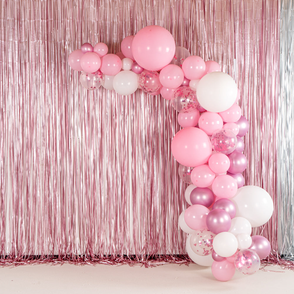 Balloonify Metallic Pink & White Balloon Arch Kit - 106 Pieces for Party Decorations, Weddings, Baby Showers & Birthday Celebrations