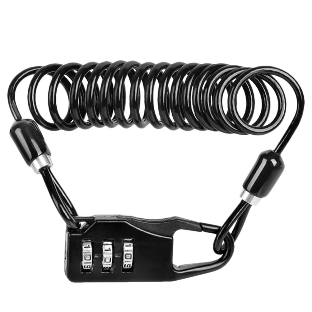 BESPORTBLE 4-Digit Combination Bike Lock - Self Coiling, Resettable Cable Lock for Bicycle, Motorcycle, Scooter | Secure Parking, Commuting & Outdoor Activities