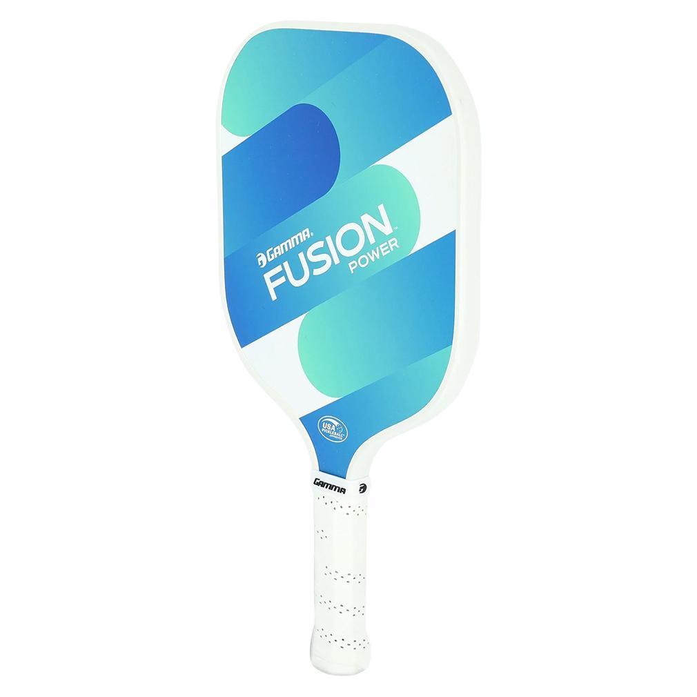 Premium Fusion Power Pickleball Paddle - Lightweight Carbon Fiber with Shock Absorption (Blue/Green) | Perfect for Competitive Play & Recreational Games