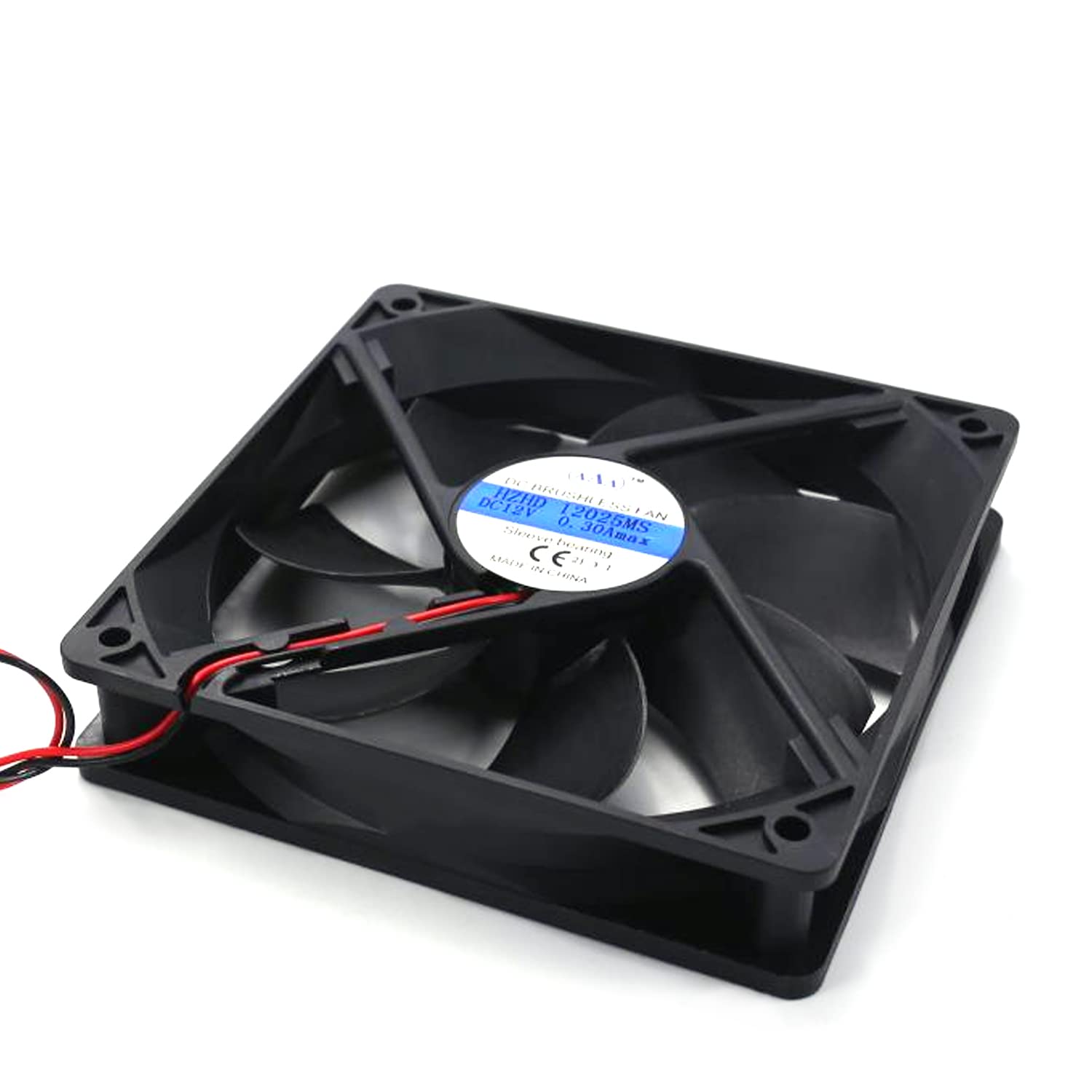 Aicosineg 12V Sleeve Bearing Cooling Fan - 3.6W 120x120x25mm PC Case Fan, Long Life Computer Cooling Fan for CPU Radiator & PC Case (3 Pack) - Perfect for Gaming PCs, Workstations, and Home Office Computer Cooling Systems