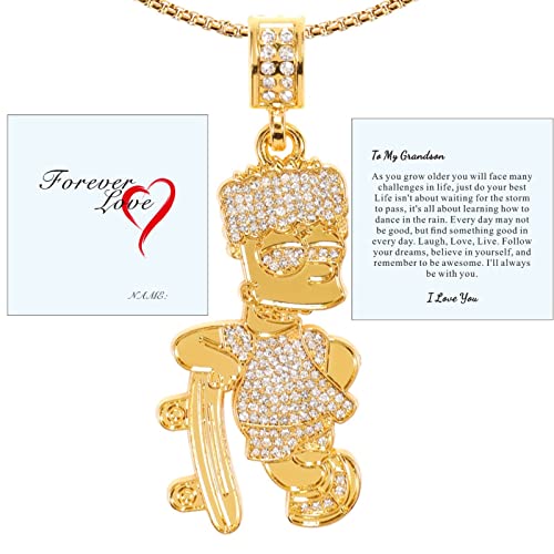 Skateboard Gold/To My Grandson