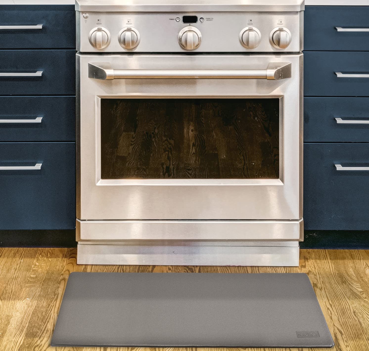 Nautica Anti-Fatigue Kitchen Mat - Non-Slip Waterproof Floor Mat for Cooking & Standing - Cushioned Comfort for Home, Office, Sink & Laundry Areas - 17.5