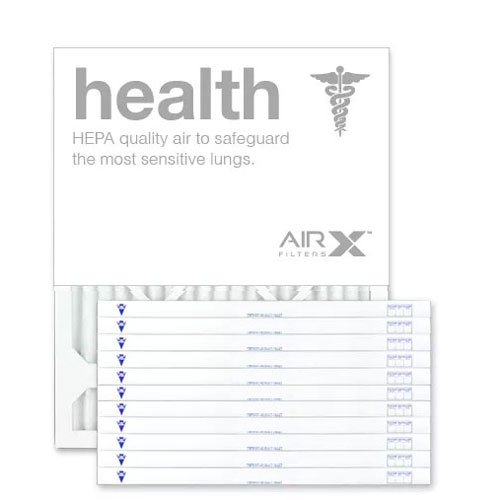 AIRX WICKED CLEAN AIR - 10x10x1 MERV 13 Pleated Air Filter for AC & Furnace (Box of 6) | Made in USA | Improves Indoor Air Quality for Homes & Offices