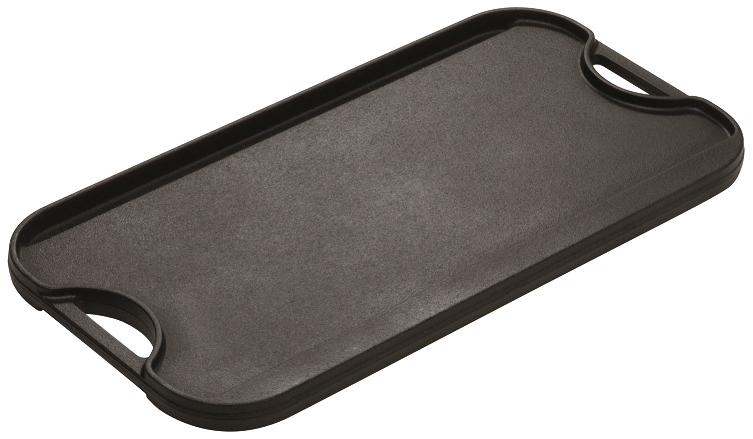 Lodge LPGI3 20-inch Cast Iron Reversible Grill & Griddle with LGP3 Pre-Seasoned Rectangular Grill Press - Perfect for Outdoor BBQ, Camping & Indoor Stovetop Cooking
