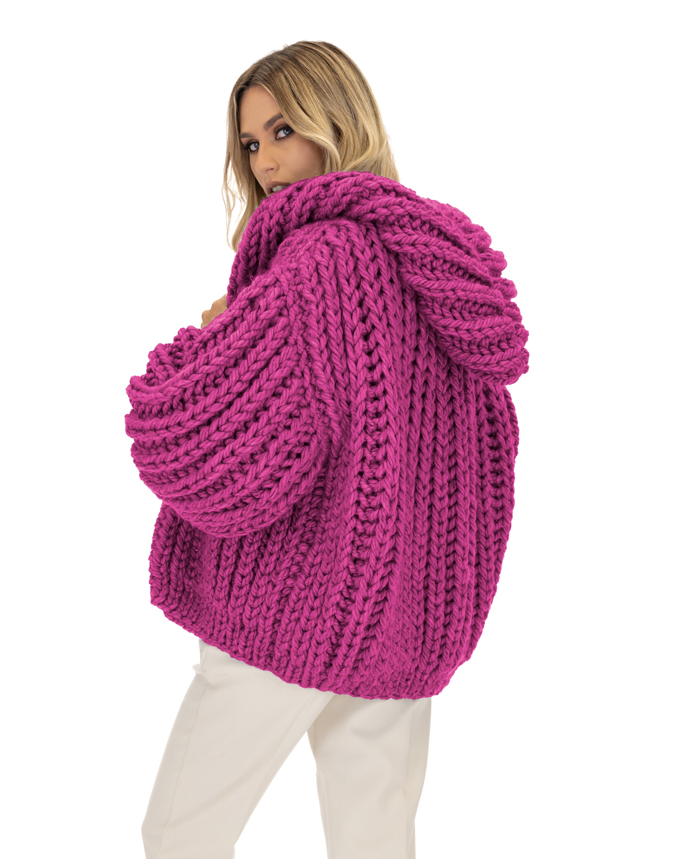 Stylish Hooded Chunky Cardigan for Women - Cozy Oversized Knit Sweater | Perfect for Fall, Winter & Casual Outfits