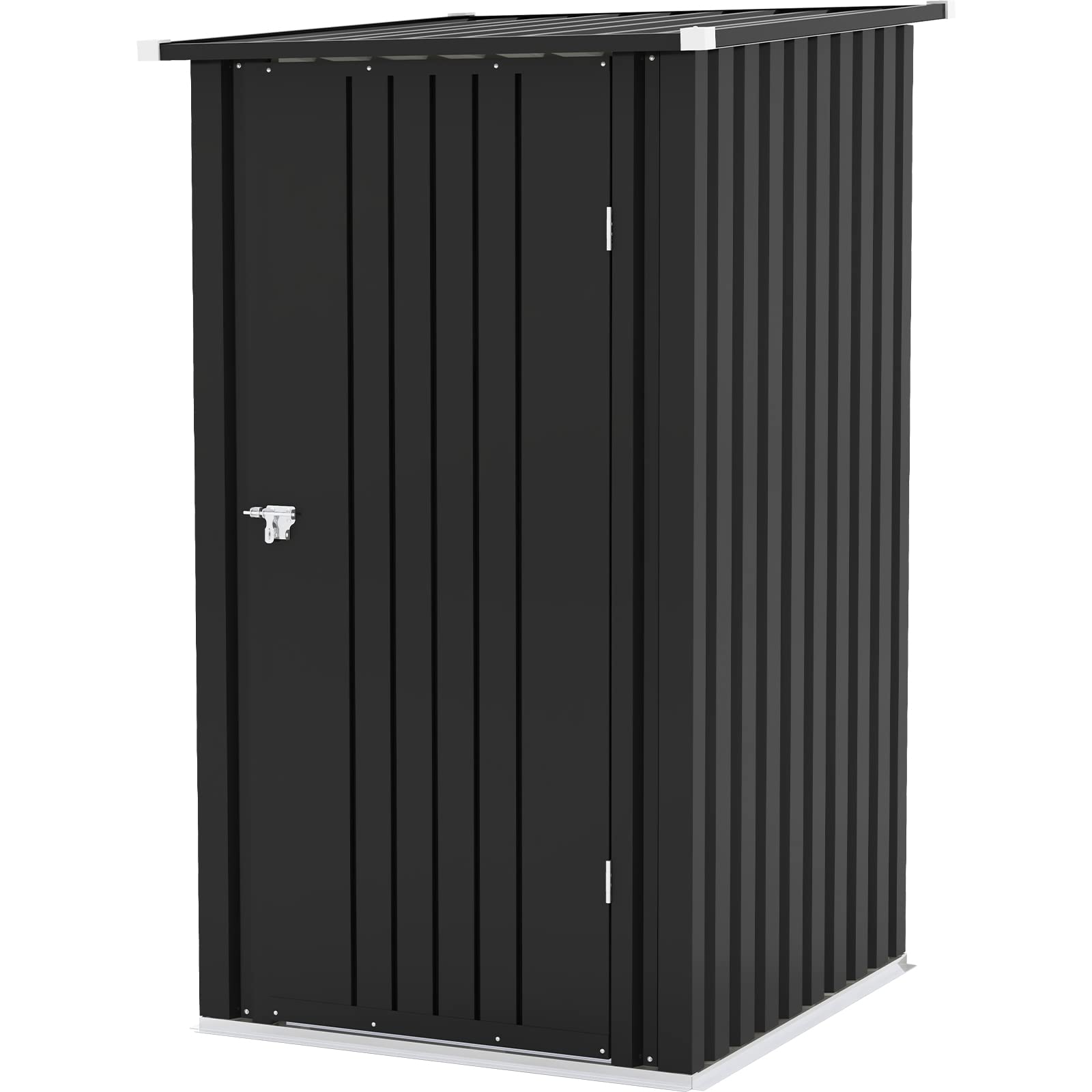 **Patiowell 3x3 FT Outdoor Storage Shed - Small Garden Tool Shed with Sloping Roof & Lockable Door - Perfect for Backyard, Patio, Lawn & Garage Organization**