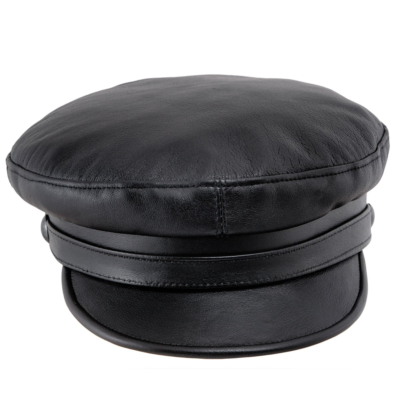 Sterkowski Genuine Leather Trawler Hat for Men & Women - Classic Fishing Cap for Outdoor Adventures, Travel, and Casual Wear