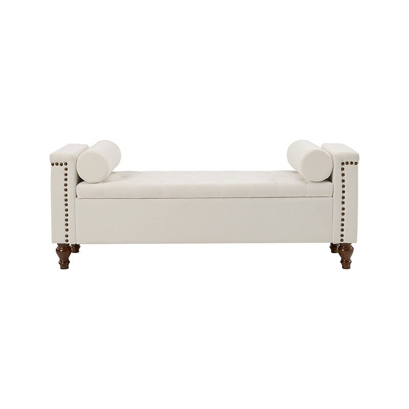 Rosana Storage Bench with Waterproof Fabric - Stylish Entryway Seating & Shoe Storage Organizer - Perfect for Living Room, Bedroom, or Mudroom Organization