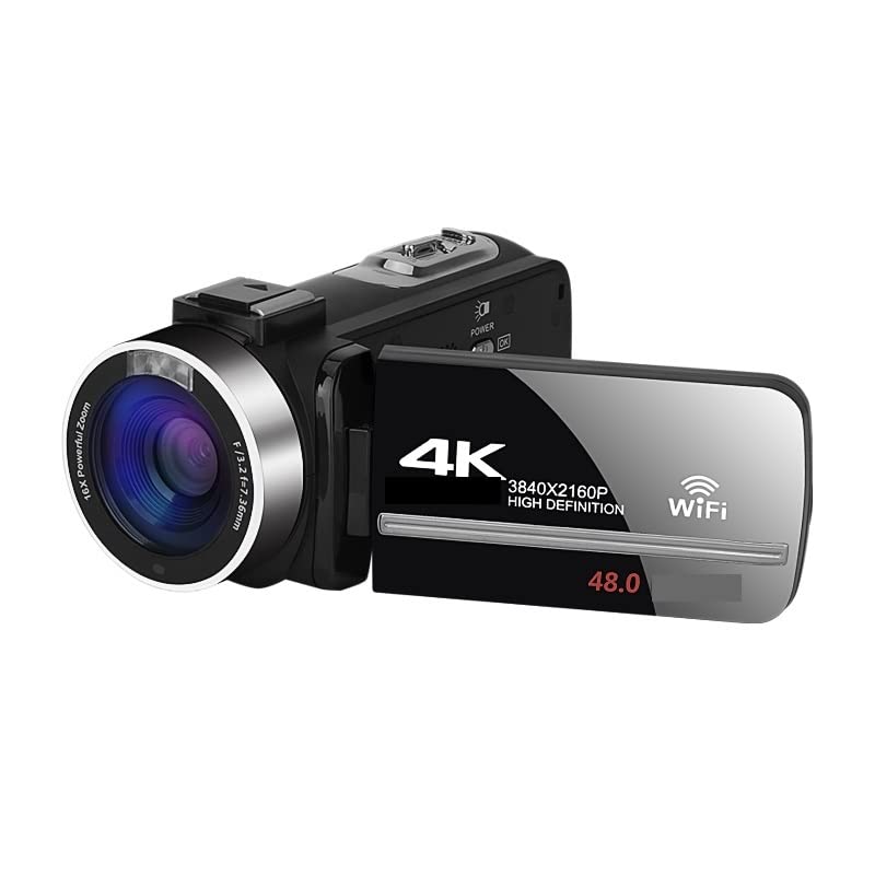 4K Professional Video Camera Camcorder - AUBEST Digital Camcorder for Streaming, Vlogging, YouTube, Time-Lapse & Webcam with 18X Zoom & Stabilizer (Blue, No SD Card Included) - Perfect for Live Streaming, Travel Vlogging & Home Video Recording