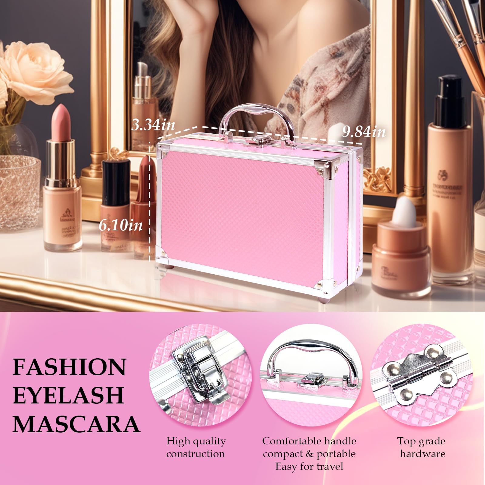 Complete Makeup Kit for Teens, Girls & Women – Full Starter Cosmetics Set with Eyeshadow, Blusher, Contour & Eyebrow Powder | Perfect Gift & Beginner Makeup Train Case | Ideal for Daily Use, Parties & Special Occasions