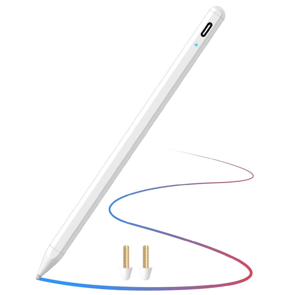 Premium Stylus Pen for iPad - Active Pencil with Palm Rejection Technology | Compatible with iPad 6/7/8th Gen, iPad Pro 11/12.9