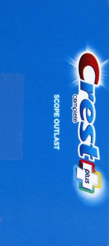 Crest +X 40mm Outlast Complete Whitening Toothpaste, Mint Flavor, 5.4 Oz (Pack of 2) - Long-Lasting Freshness for Brighter Teeth - Perfect for Daily Oral Care & Travel
